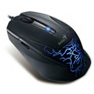 Mouse optic wireless Gaming Genius X-G500 USB, lumina albastra, negru [31010163101]